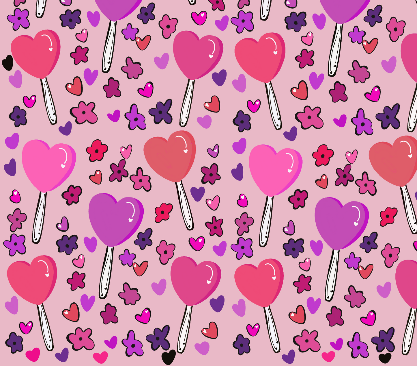 SUCKER FOR LOVE PINK SEAMLESS