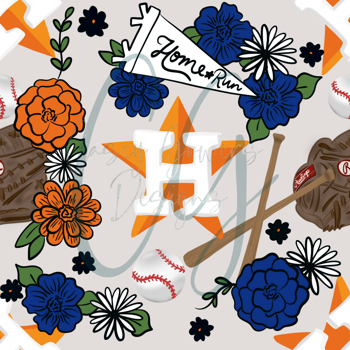 FLORAL ASTROS SEAMLESS