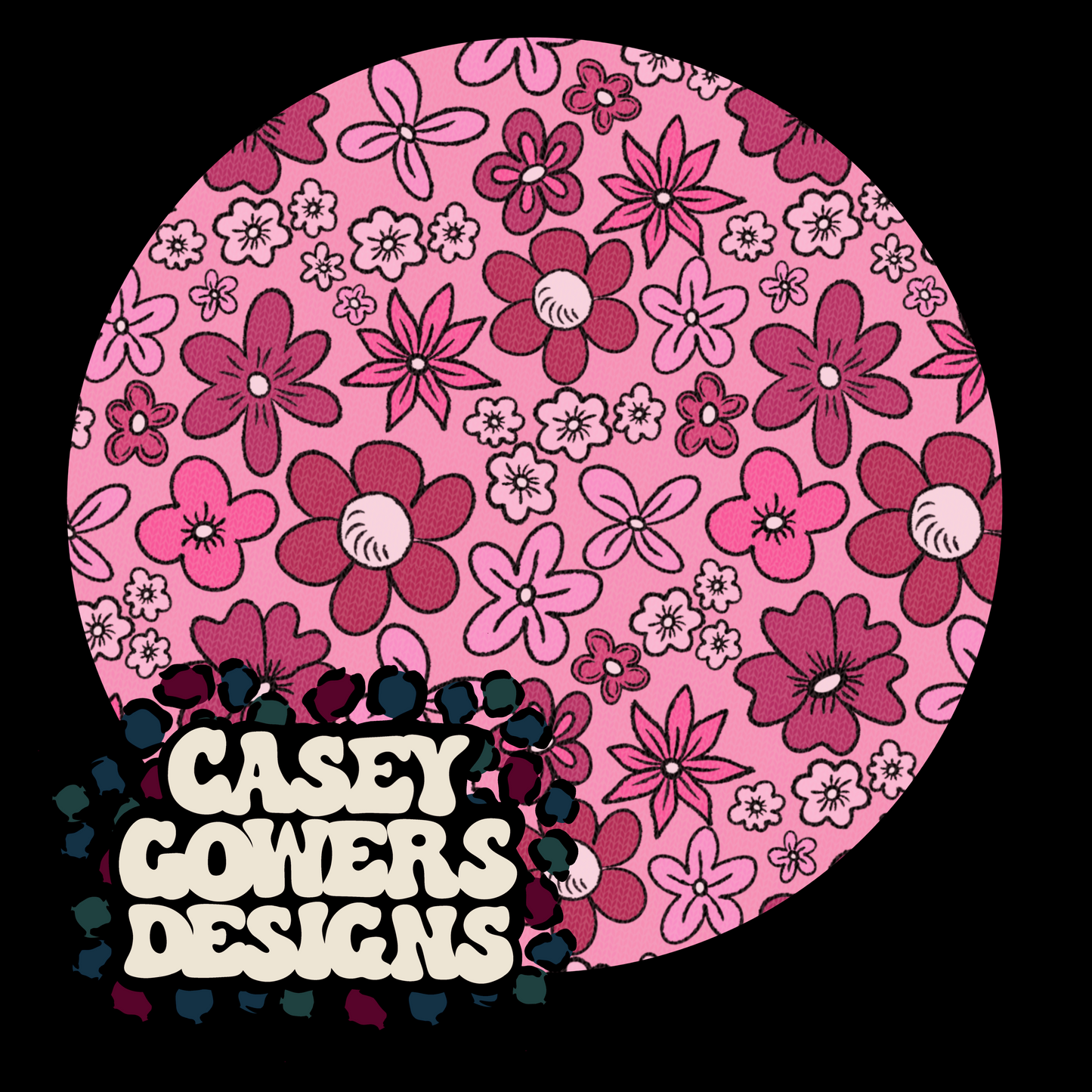 MAGENTA VALENTINE FLORAL SEAMLESS