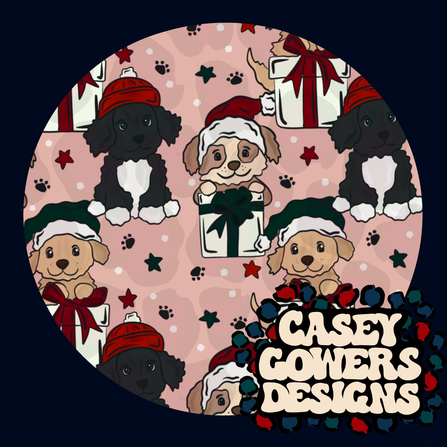 PUPPY PRESENTS SEAMLESS