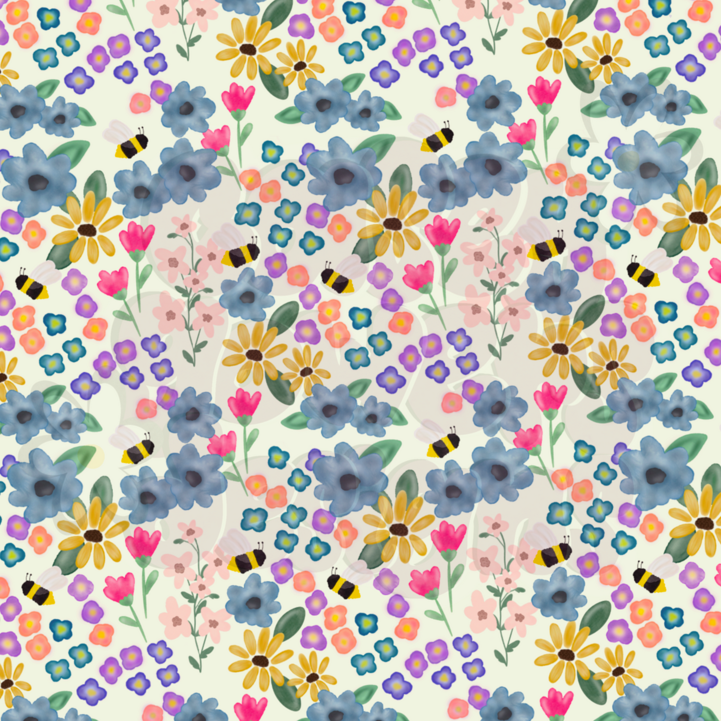 BUZZY BLOOMS SEAMLESS