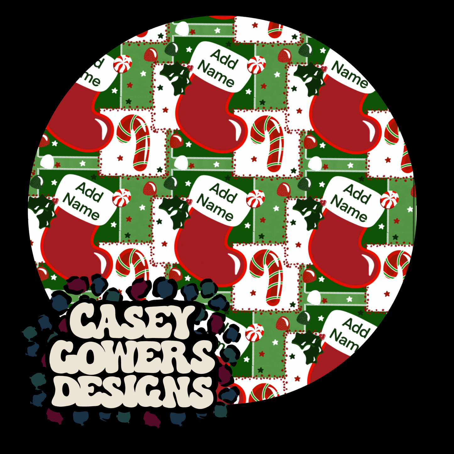 STOCKING SELF CUSTOMIZABLE NAME SEAMLESS