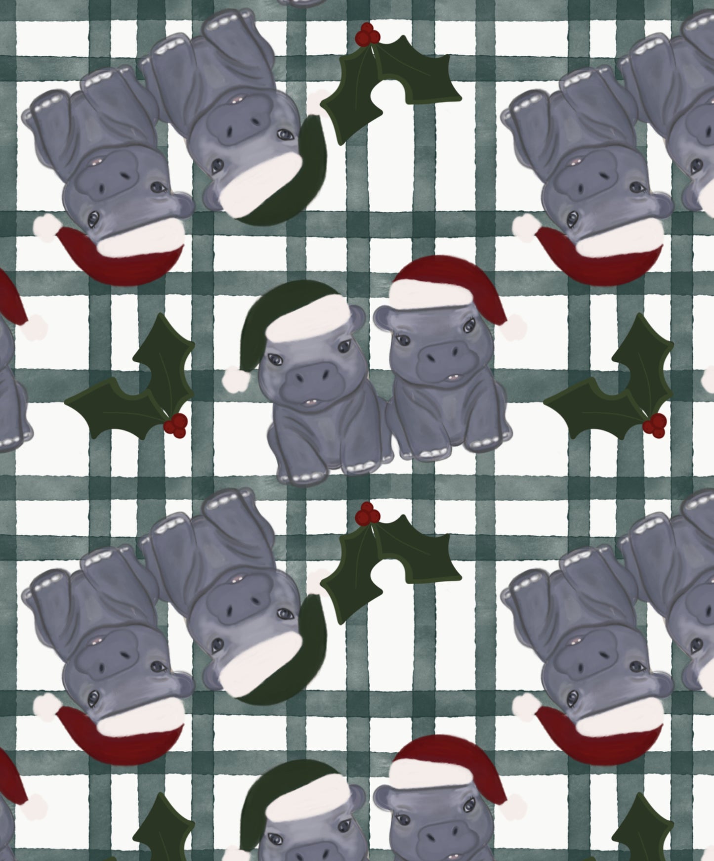 HIPPO HOLIDAY SEAMLESS