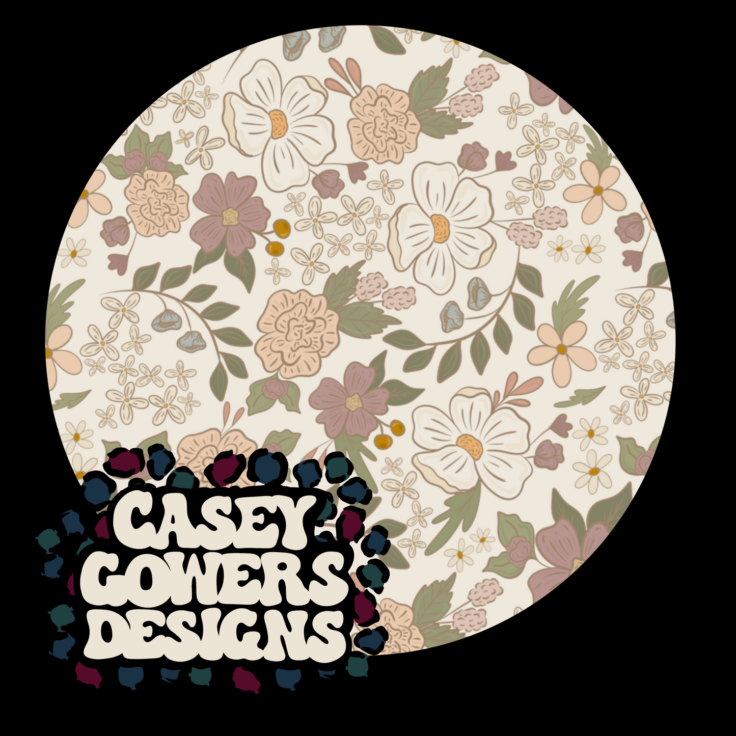 NEUTRALLY PINK FLORAL CREAM BACKGROUND