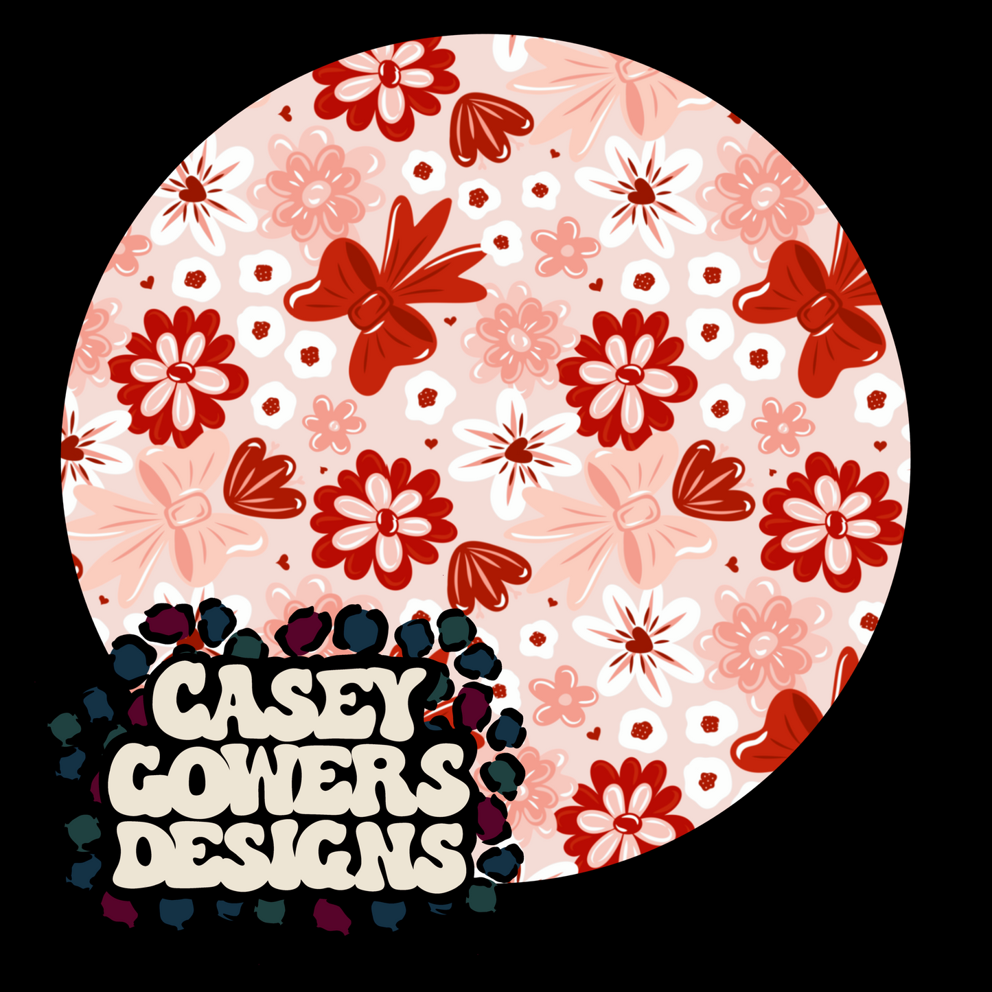 PRETTY PINK COQUETTE LOVE DAY SEAMLESS