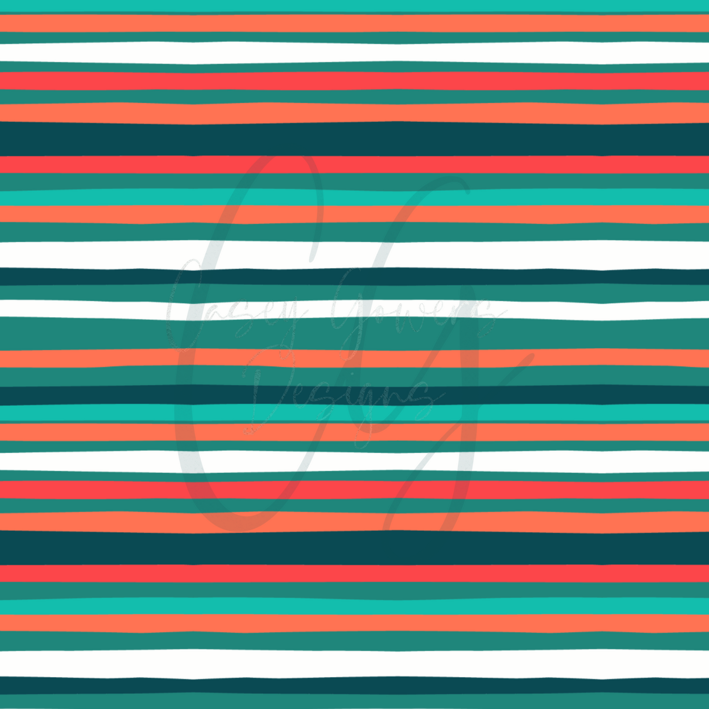 TEAL/CORAL SHELL FLORAL with coord SEAMLESS
