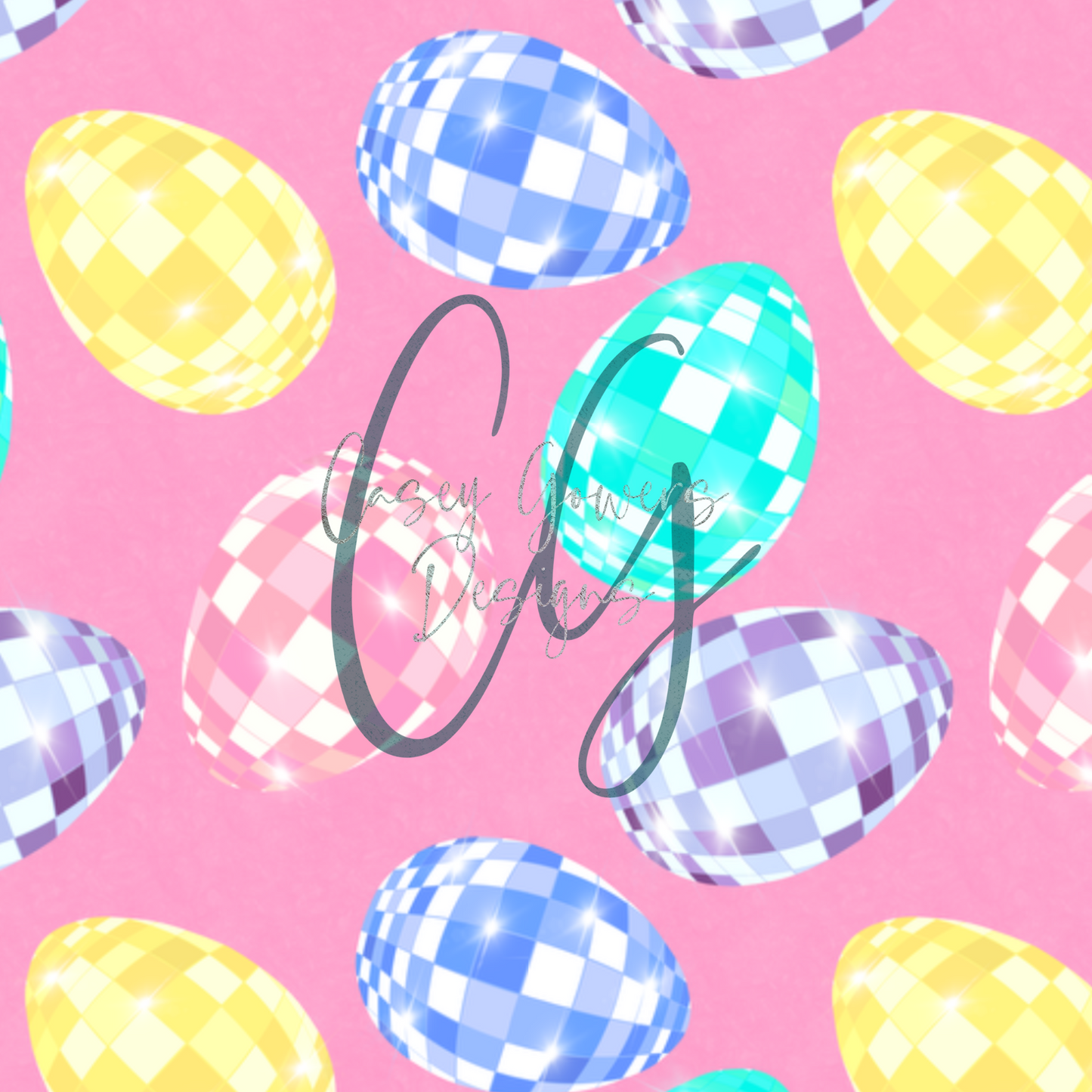 DISCO EGGS PINK SEAMLESS