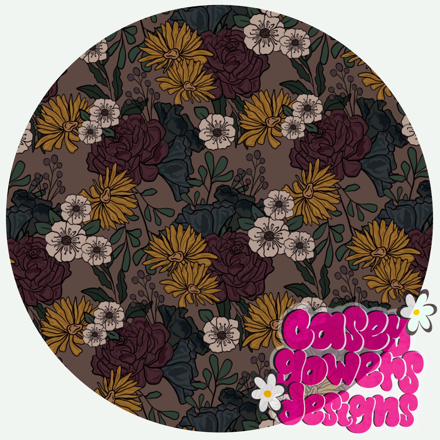 MOODY FLORAL SEAMLESS