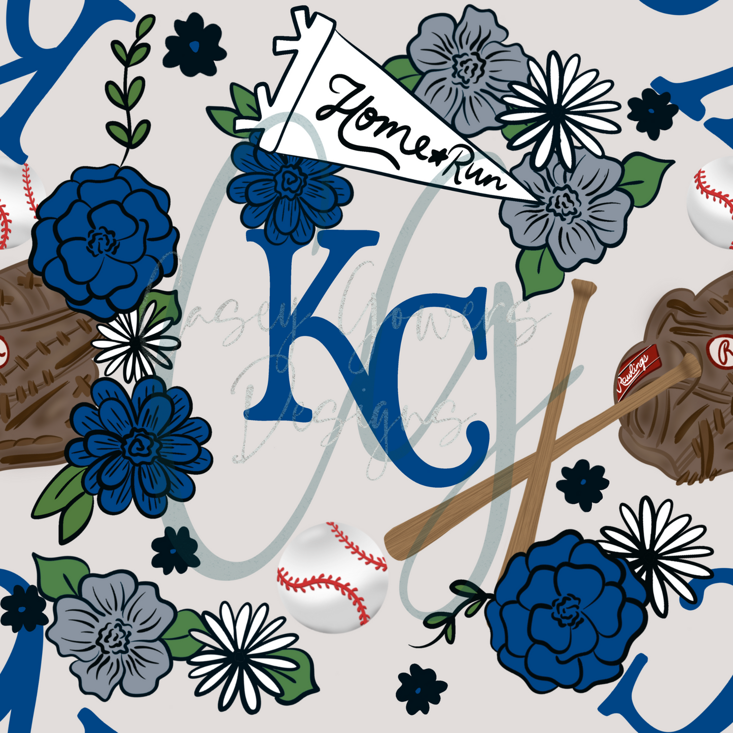 FLORAL ROYALS SEAMLESS