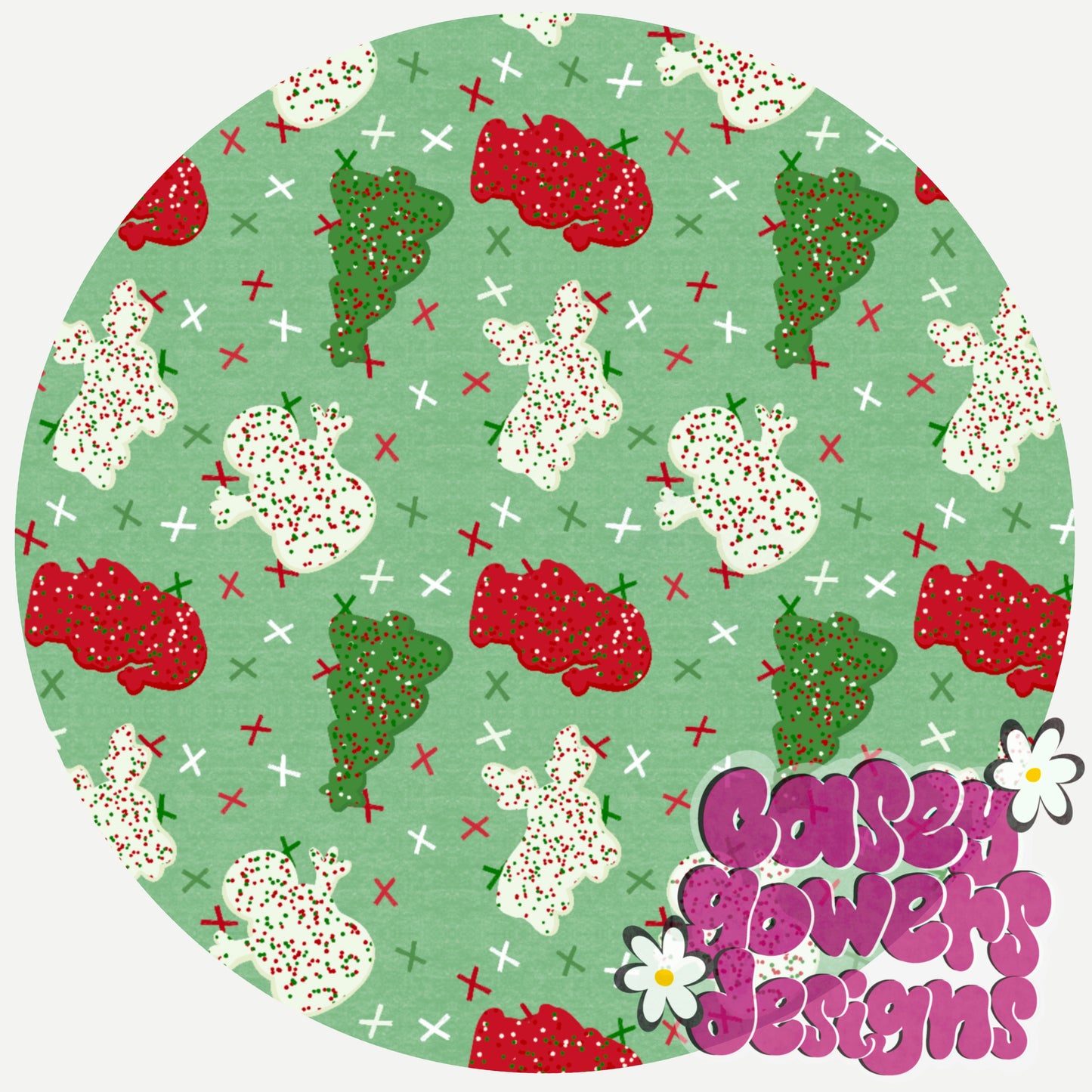 CHRISTMAS CIRCUS COOKIES SEAMLESS