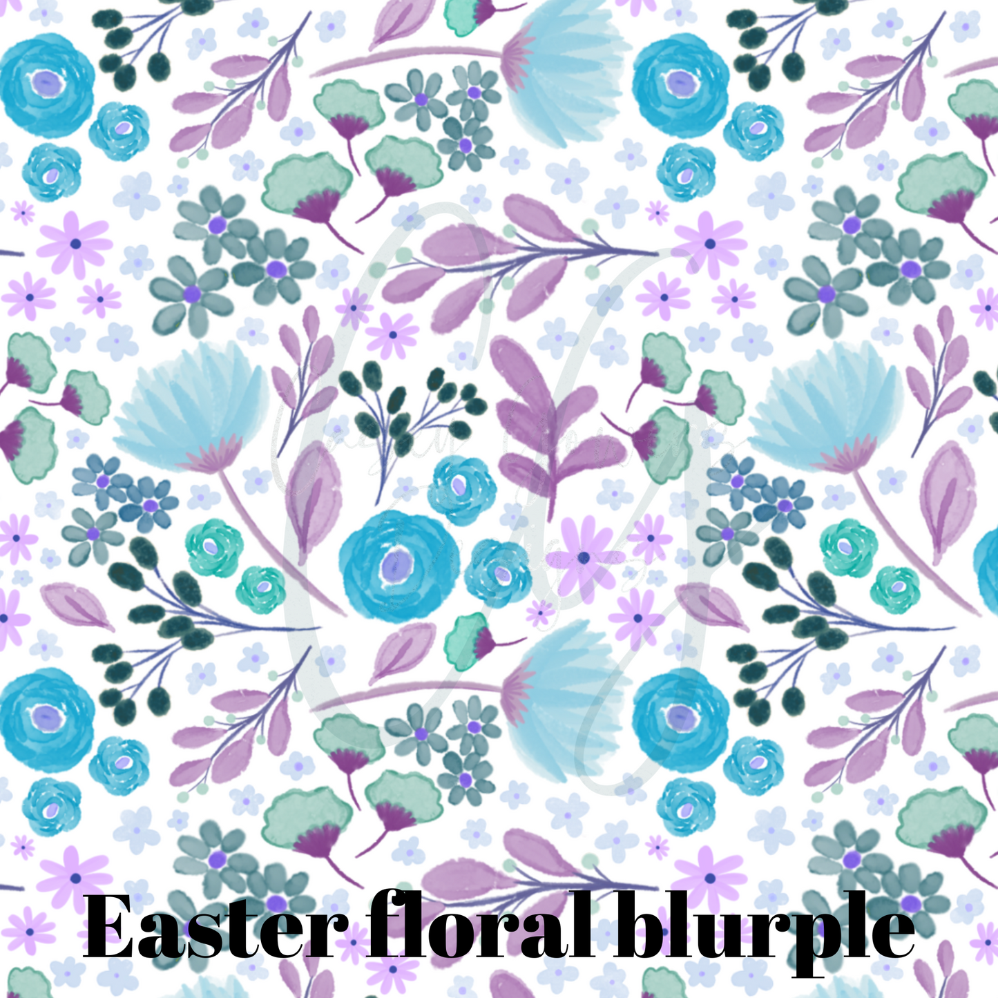 EASTER FLORAL BLURPLE