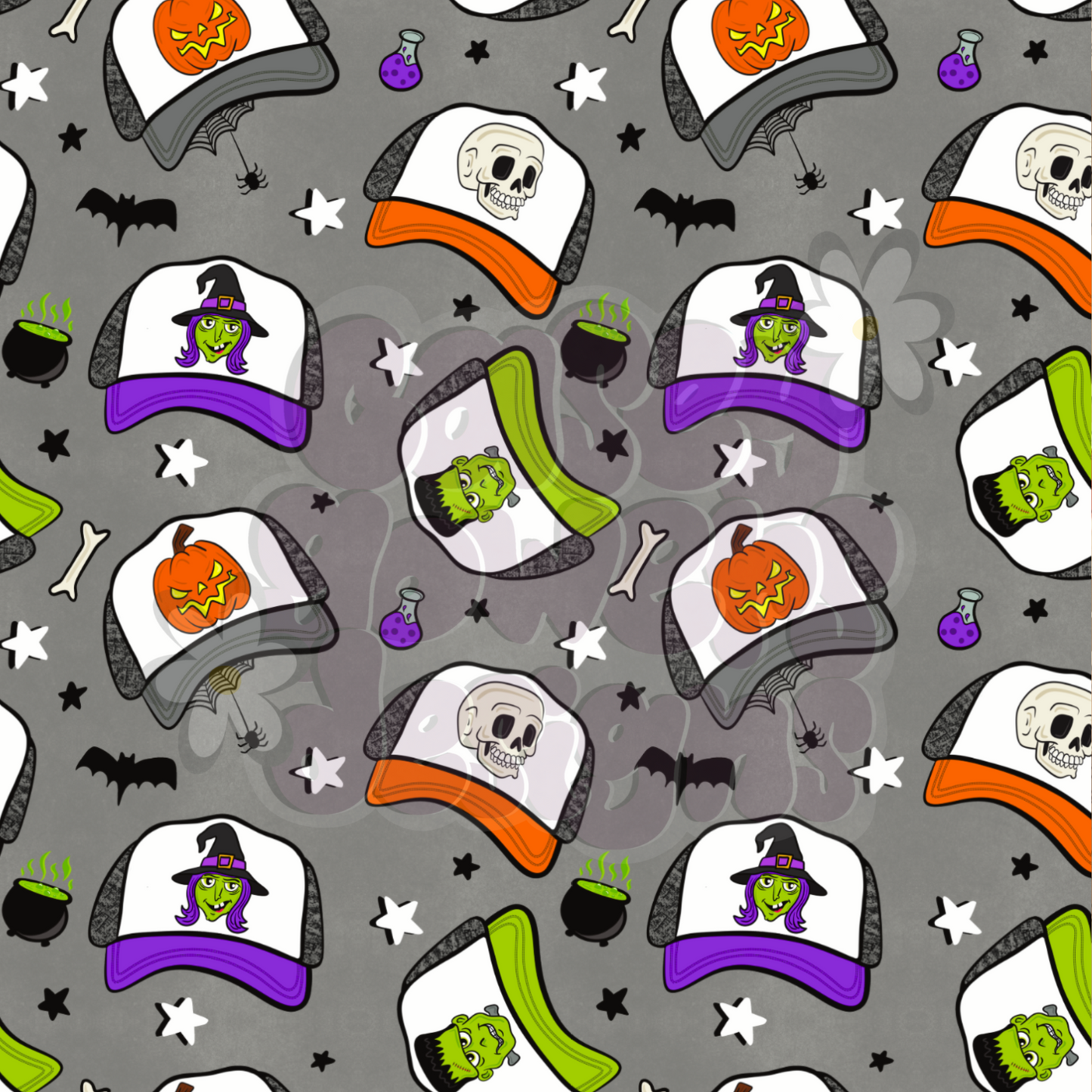 SPOOKY SNAP BACKS SEAMLESS