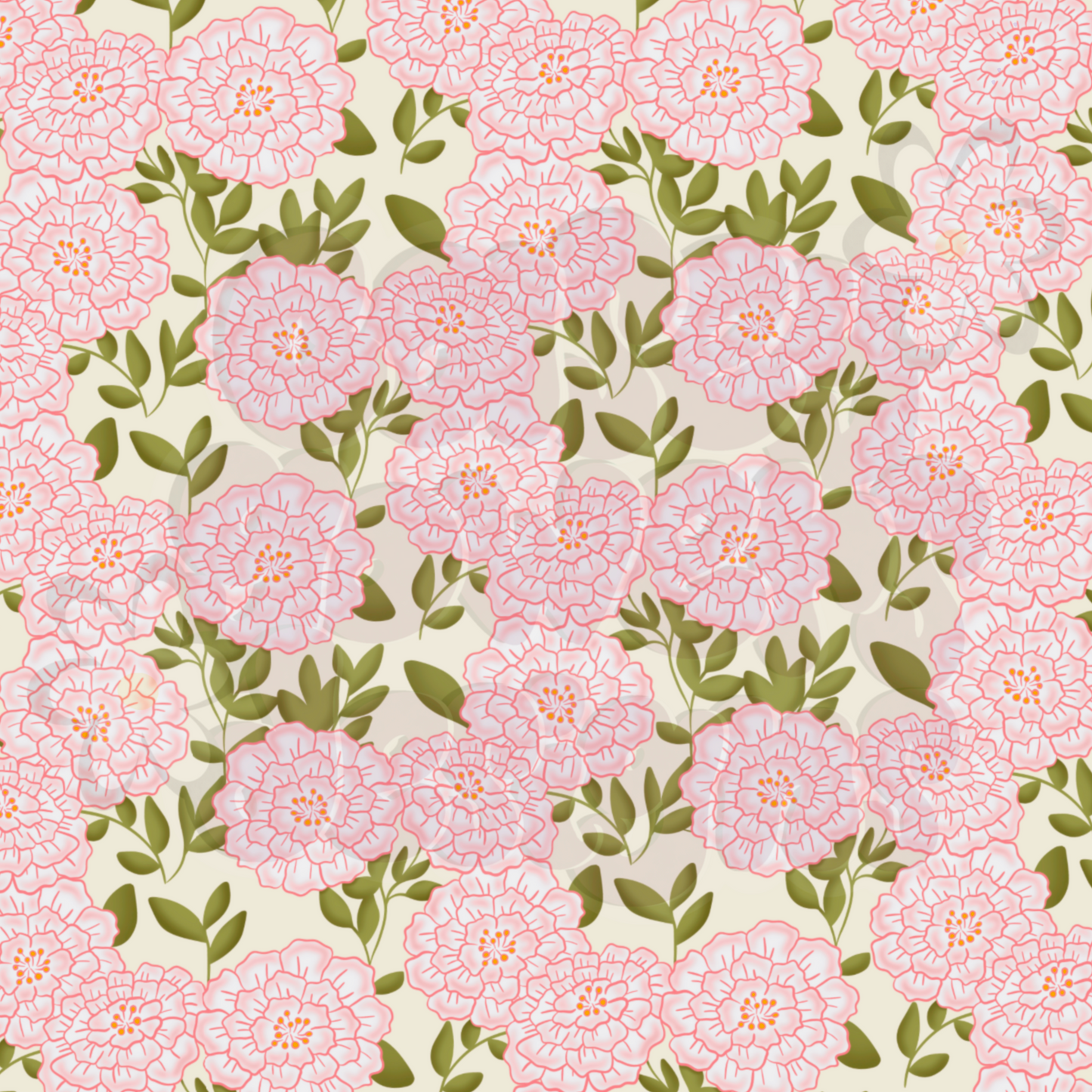 BLOOMIN BLISS IVORY FLORAL SEAMLESS