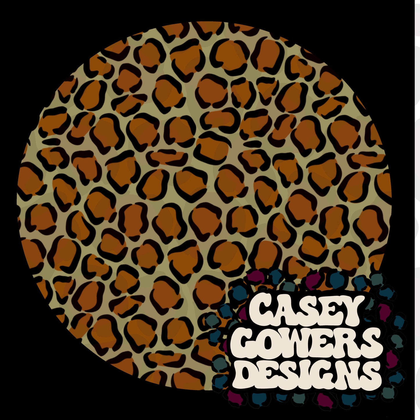 LEOPARD FLORAL WITH COORD SEAMLESS