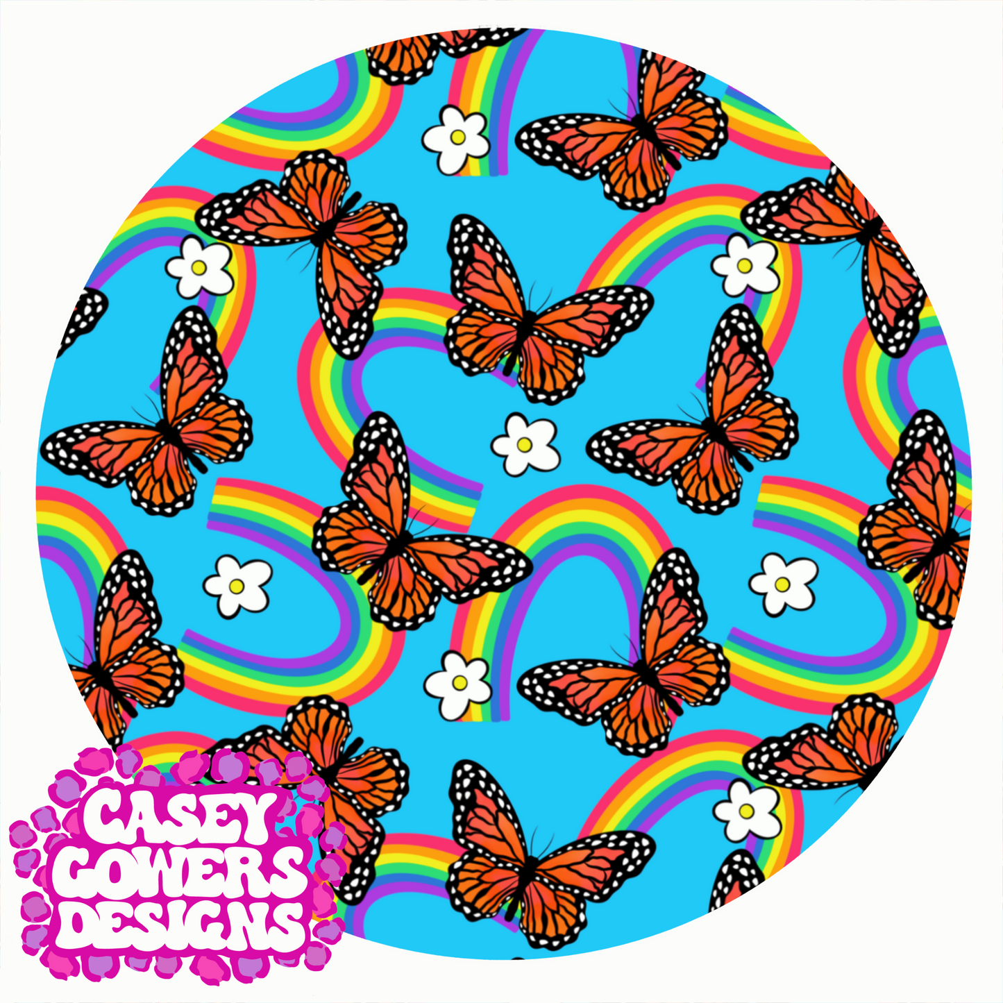 BUTTERFLY RAINBOW SEAMLESS
