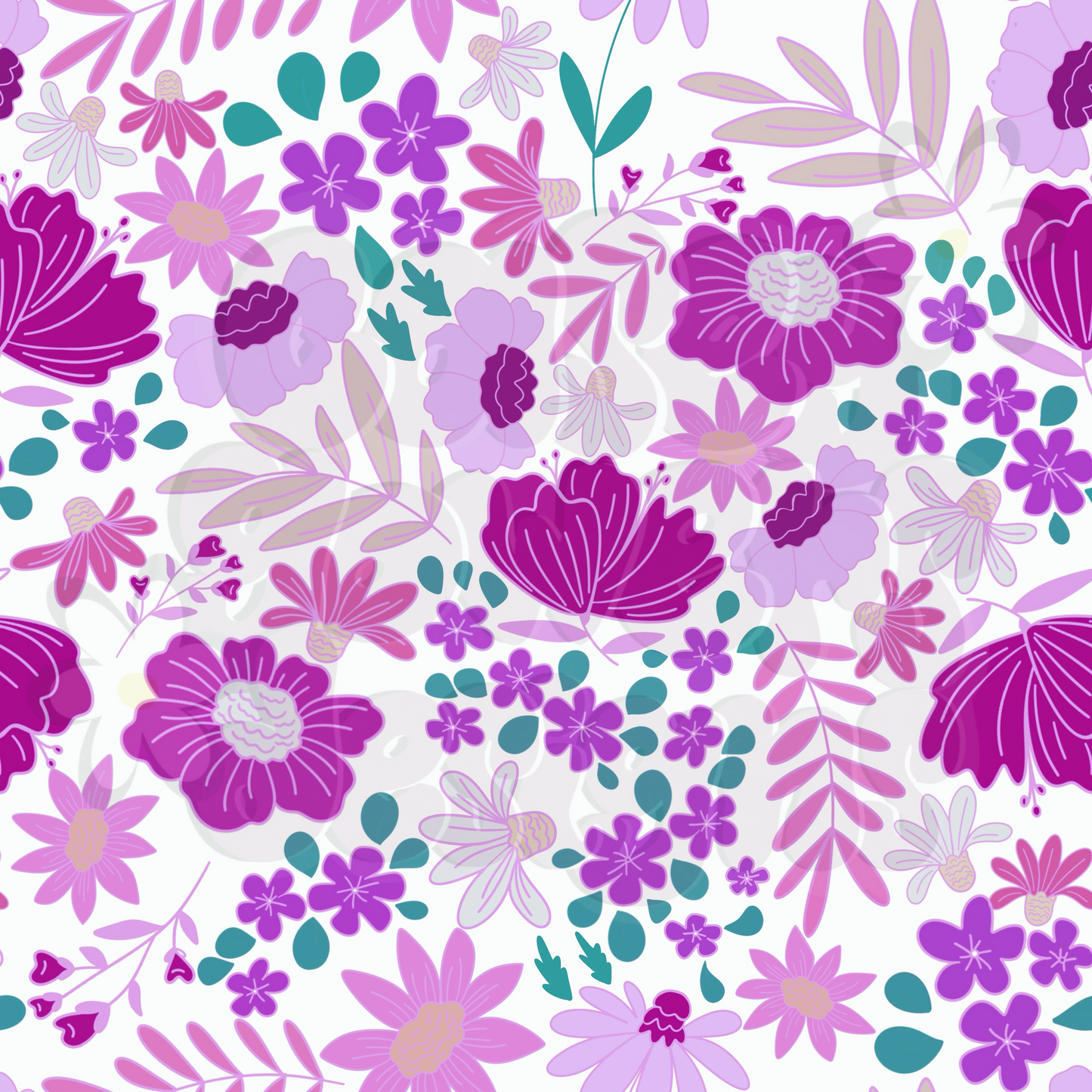 PLUM BLOOMS SEAMLESS