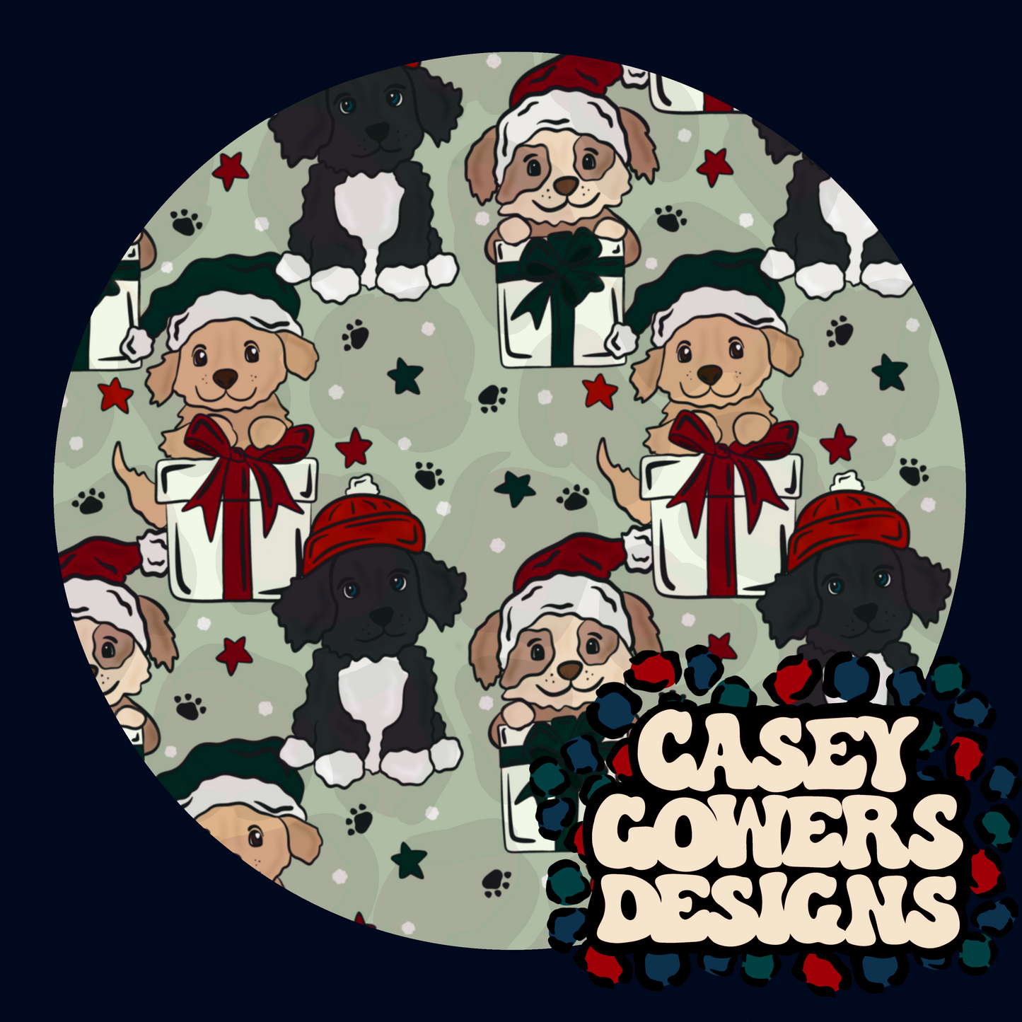 PUPPY PRESENTS SEAMLESS