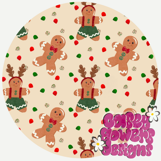 GINGERBREAD and GUMDROPS SEAMLESS