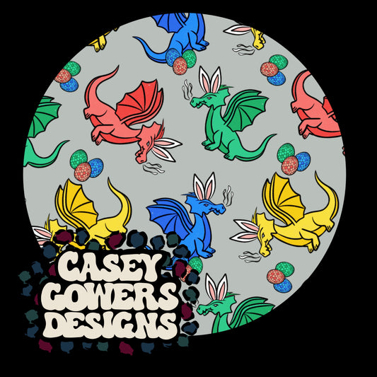 EASTER DRAGON SEAMLESS