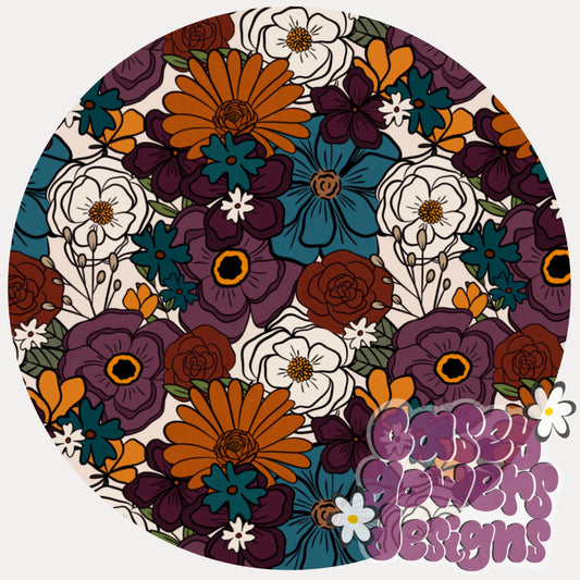 AUTUMN ARRANGEMENT FLORAL SEAMLESS