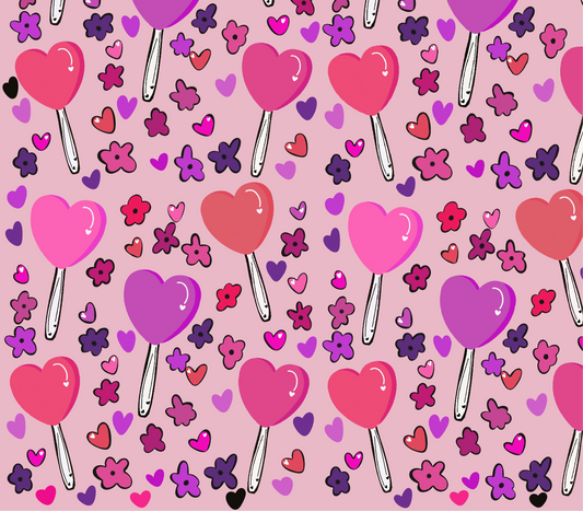 SUCKER FOR LOVE PINK SEAMLESS