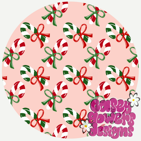 CANDY CANE LANE PINK SEAMLESS