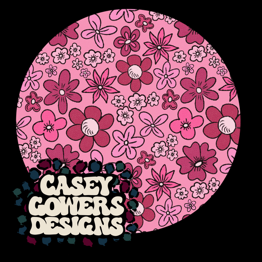 MAGENTA VALENTINE FLORAL SEAMLESS