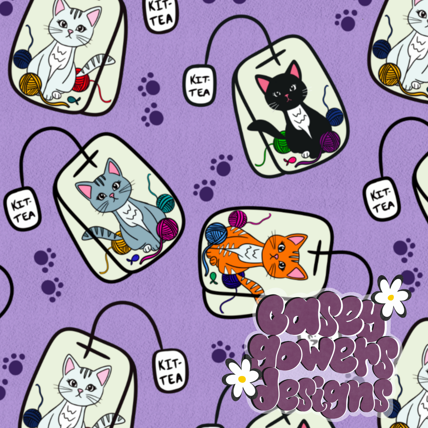 KIT-TEA PURPLE SEAMLESS