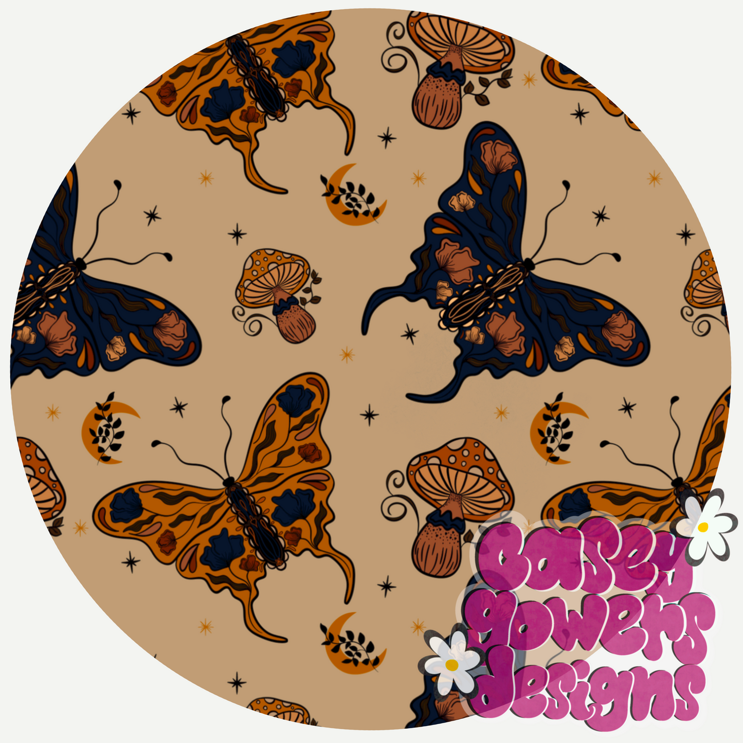 BOHO BUTTERFLY NAVY