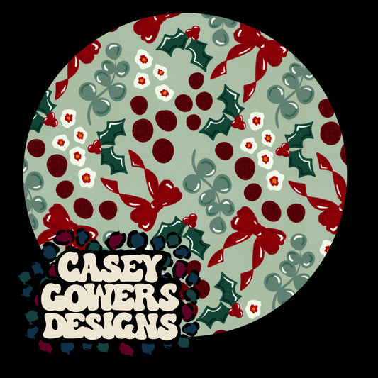 SAGE HOLLY COQUETTE AND BONUS PLAID COORD SEAMLESS SET