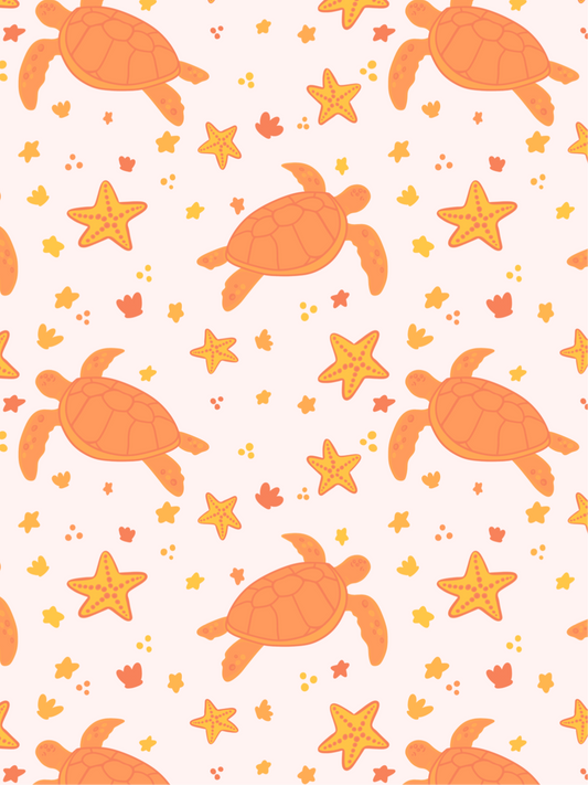 TURTLE ORANGE SEAMLESS