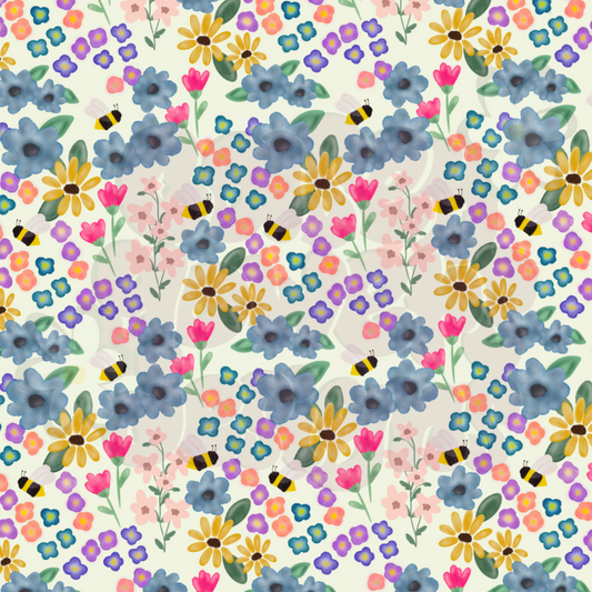 BUZZY BLOOMS SEAMLESS