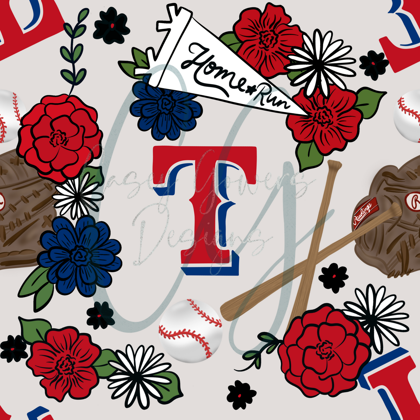 FLORAL RANGERS SEAMLESS