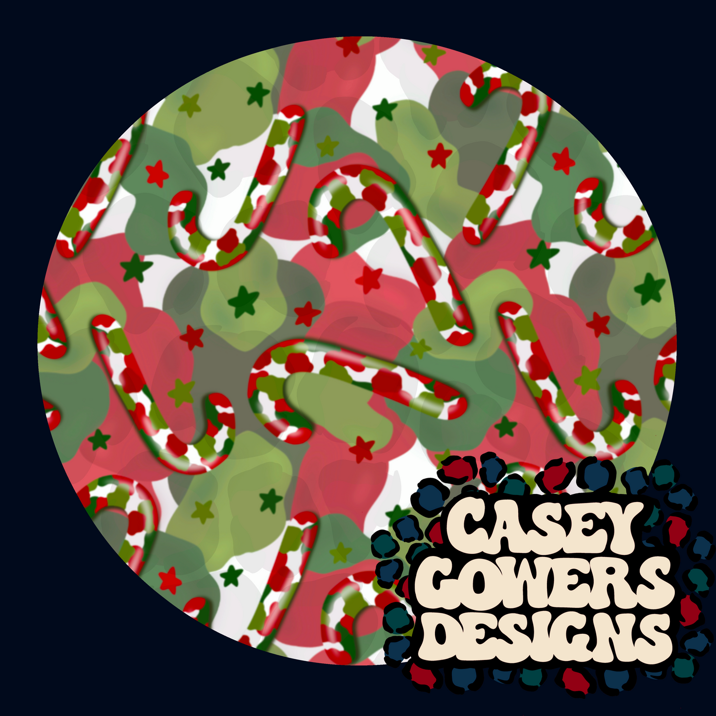 CAMO CANDY CANE SEAMLESS