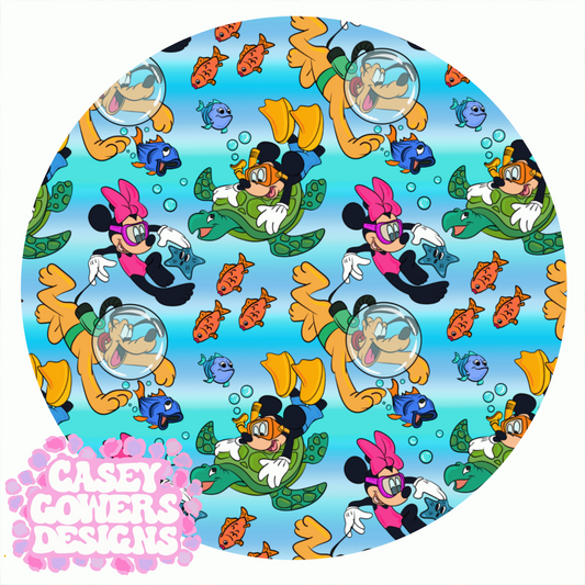 MICKEY SNORKLE OMBRÉ SEAMLESS