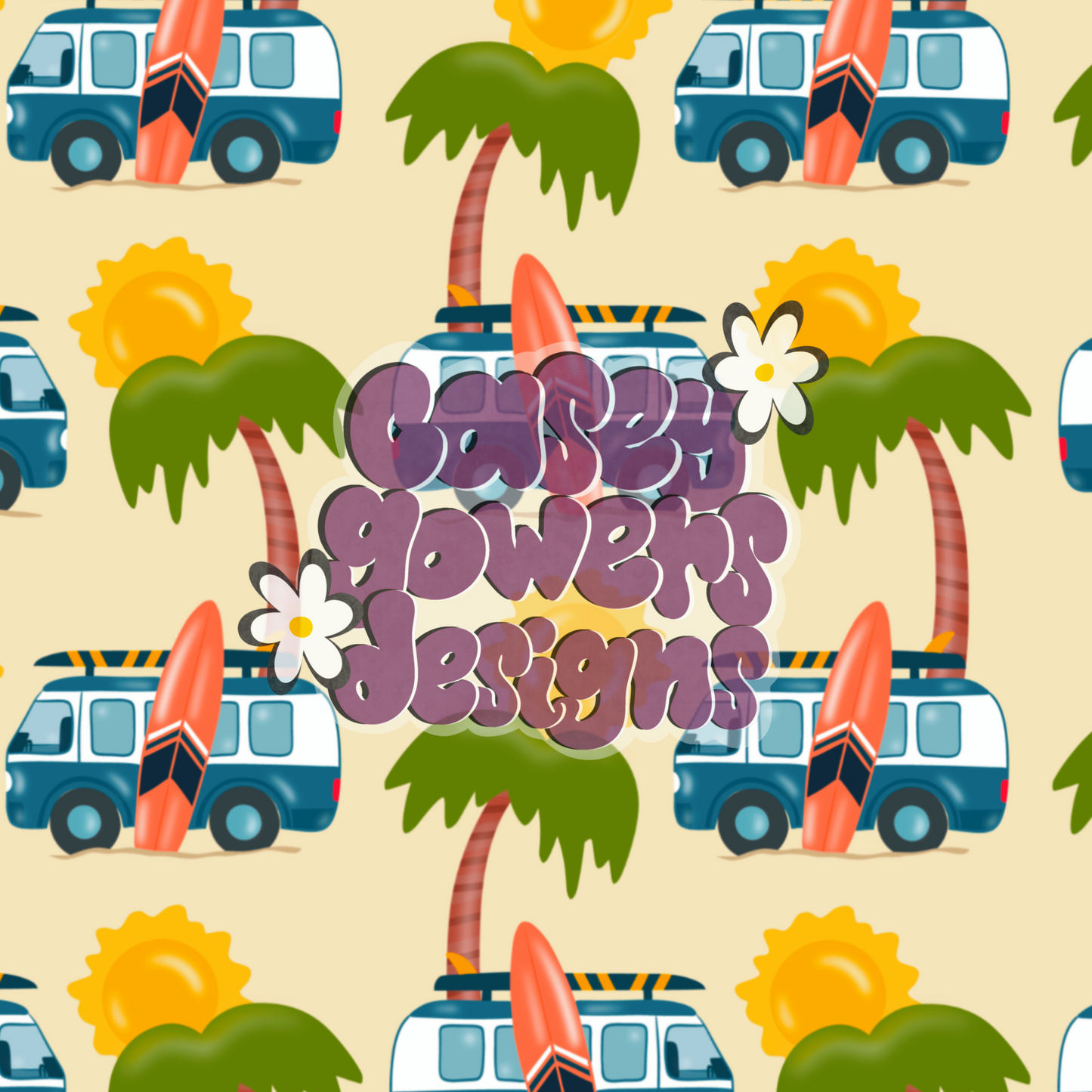 SURF AND SAND BLUE SEAMLESS SET