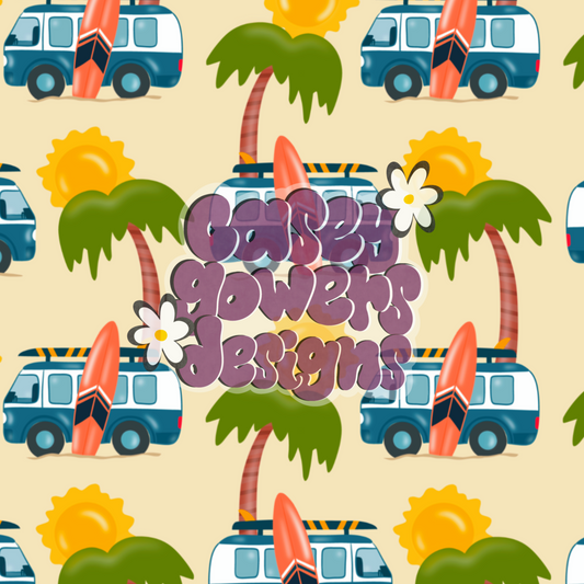 SURF AND SAND BLUE SEAMLESS SET