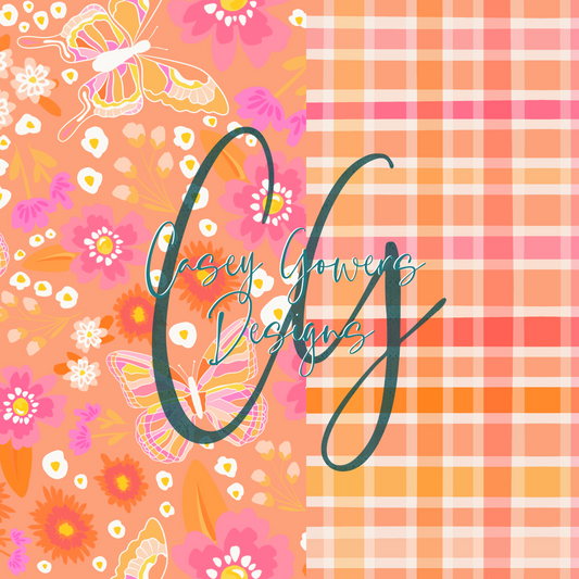 1 FLUTTERBY FLORAL with coord SEAMLESS