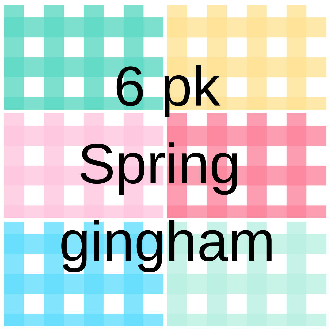 SPRING GINGHAM 6pk SEAMLESS