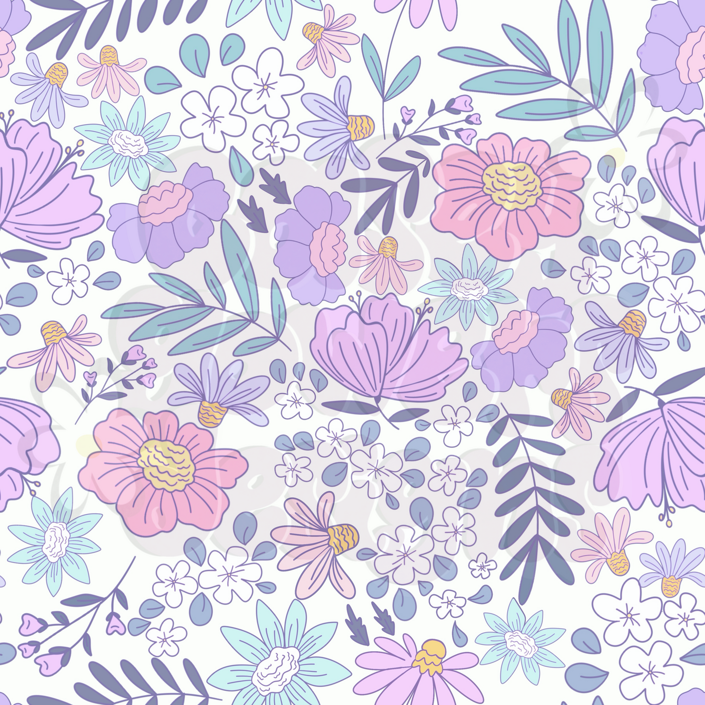 PASTEL BLOOMS SEAMLESS
