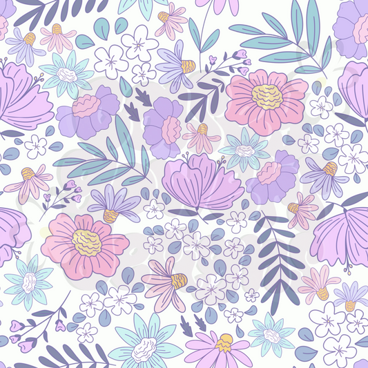 PASTEL BLOOMS SEAMLESS