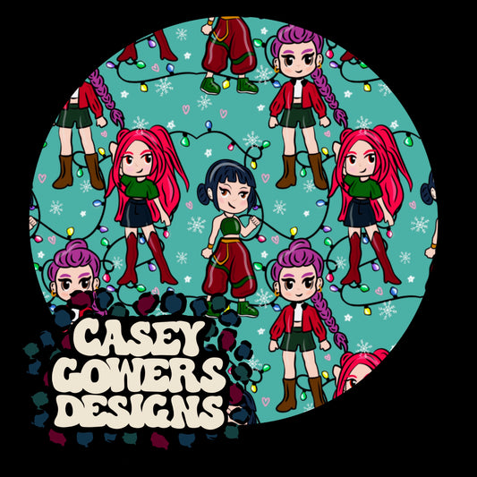 KPOP CHRISTMAS LIGHTS  SEAMLESS