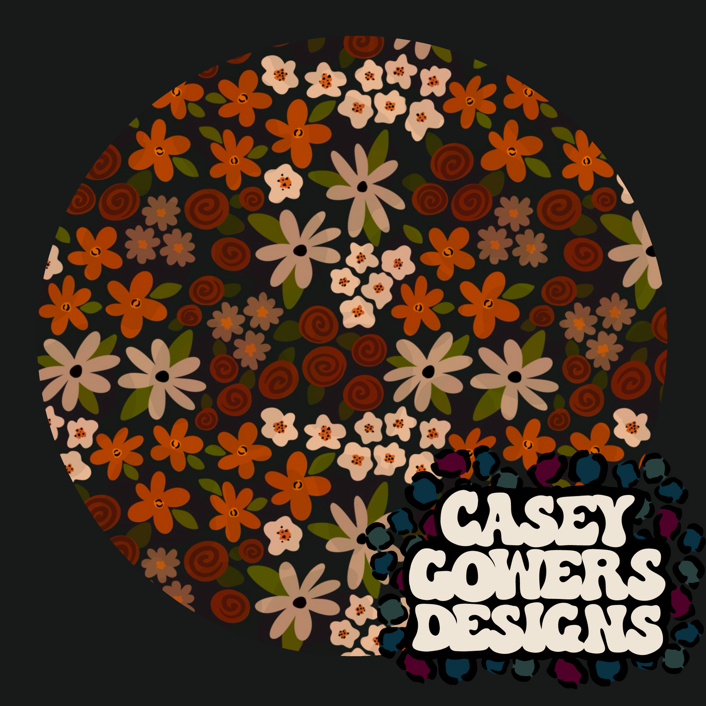 LIGHT TAN FLORAL SEAMLESS