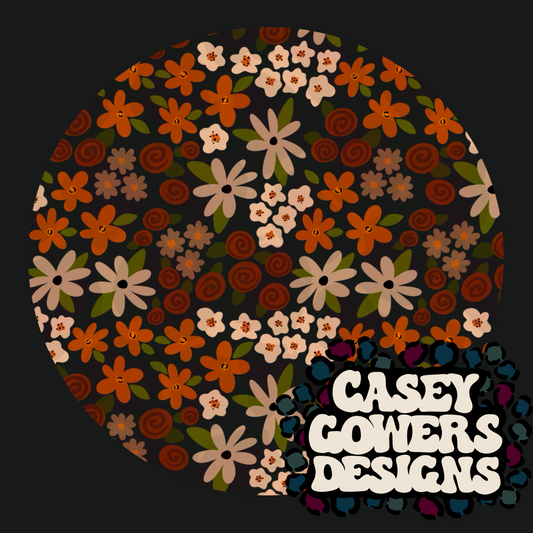 LIGHT TAN FLORAL SEAMLESS