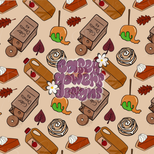 FALL FOODIE SEAMLESS SET