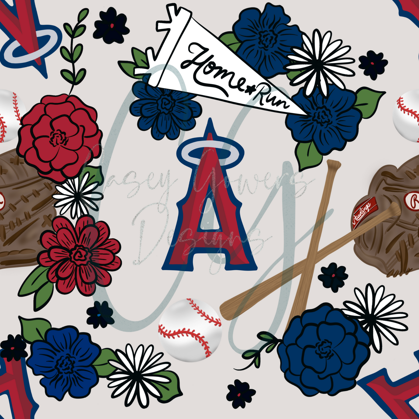 FLORAL ANGELS SEAMLESS