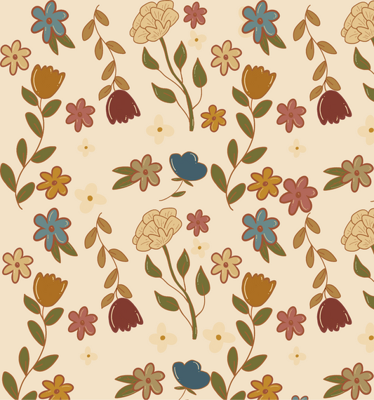 BOHO BLOOMS SEAMLESS