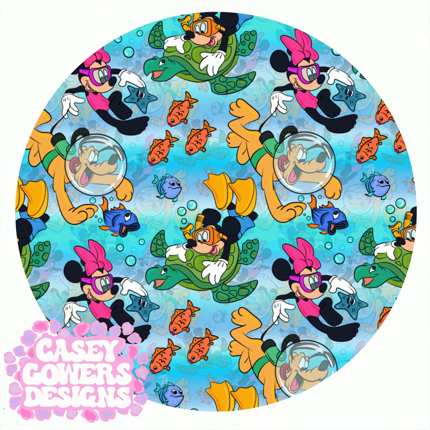 MICKEY SNORKLE with background SEAMLESS