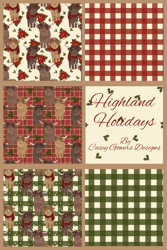 HIGHLAND HOLIDAYS SEAMLESS SET