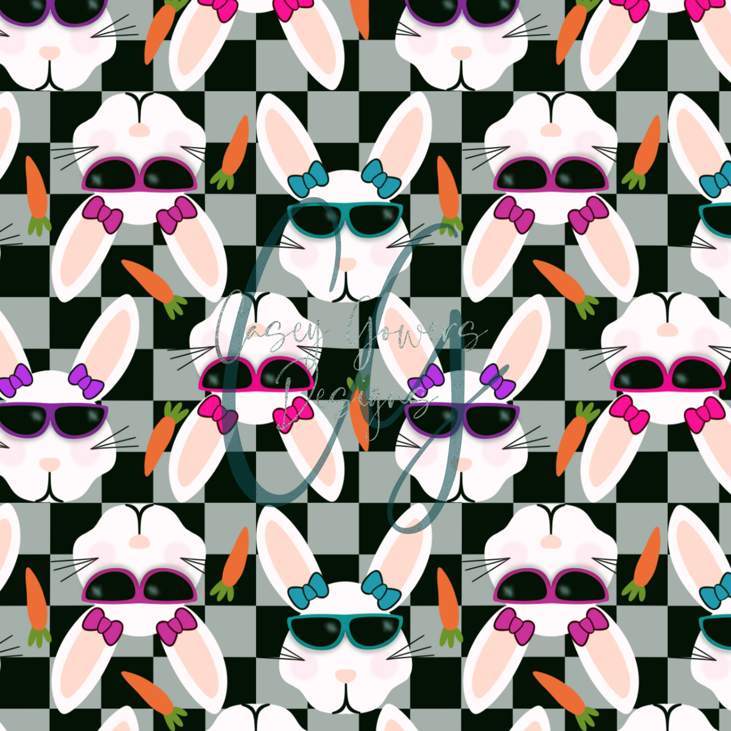 BUNNY SHADES GIRL SEAMLESS